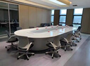 烤漆会议桌现代简约长桌大型洽谈桌时尚大气办公室椭圆会议桌定制 2000*1200 晒单实拍图