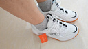 李宁（LI-NING）羽毛球鞋KASON超轻舒适透气耐磨小白鞋羽毛球实战训练鞋 41.5  实拍图