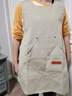 德景天奶茶咖啡师马甲围裙定制logo印字服务员工作服烘焙店厨房餐饮专用 【优质帆布马甲围裙】卡其 实拍图