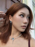 LNERATO露娜依蕾托新纪元少女系列星星马赛克海螺耳钉不对称耳饰 蓝色 54 实拍图