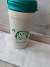 乐扣乐扣（LOCK&LOCK）翻盖小咖杯316保温保冷杯吸管直饮两用咖啡杯水杯子430ML绿色 实拍图