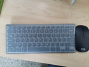 B.O.W HW098A 有线键盘轻音超薄便携 USB办公游戏小键盘 巧克力按键外接键盘鼠标套装无线 2.4G无线键鼠套装-碳金灰【电池版】 实拍图