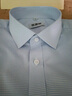 恒源祥纯.棉格子衬衫男短袖免烫2026新款商务休闲男士条纹衬衣长袖男装 短 袖D2401 无口袋【纯全新100】 冰丝 L 40建议125-140斤 实拍图