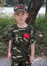 G.duck小黄鸭童装儿童迷彩服套装夏季中小学生短袖夏令营服男女童军训服 迷彩服 110 (建议100cm 4-5岁左右)cm 实拍图