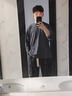 主意范（ZHUYIFAN）肥佬胖大码男装240斤工装裤子男夏季薄款束脚阔腿垂感宽松休闲裤 黑色 5XL 210-240斤 实拍图