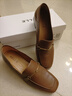 百丽（Belle）牛皮92系列乐福鞋女商场同款通勤百搭单鞋BZ521AA4预售 棕色 37 (235mm) 实拍图
