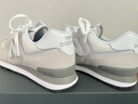 NEW BALANCE NB574官方休闲鞋男鞋女鞋夏季透气网鞋复古经典百搭网面运动鞋 浅灰色 ML574EVW 40.5 (脚长25.5cm尺码详询客服) 实拍图