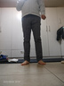 柒牌男士休闲裤 薄款冰丝速干裤夏季新款弹力直筒商务爸爸男装长裤子 中灰 34 实拍图