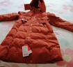 鸭鸭（YAYA）羽绒服女长款过膝2025冬季新款时尚气质收腰连帽加厚保暖外套XB 麦加橙 L /165 实拍图