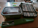 三四钢®316L不锈钢保鲜饭盒可微波炉加热上班族带饭食品级便当盒玻璃盖 保温袋+316便携餐具 实拍图