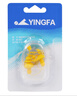 英发（YINGFA）游泳耳塞 硅胶游泳带绳螺旋耳塞 柔软舒适专业游泳装备 黄色 实拍图