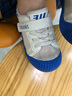 泰兰尼斯311初秋男童鞋幼儿园室内鞋透气帆布鞋防滑舒适板鞋白蓝24码 实拍图