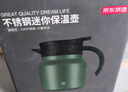 京东京造 保温壶 家用暖水壶保温焖茶闷泡热水瓶 316不锈钢猫眼绿800ml 实拍图
