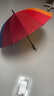 益馨荣 印刷定制韩版简约16骨雨伞个性彩虹雨伞单人半自动长柄伞女男士 16骨长柄彩虹色（单人） 实拍图