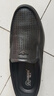 强人商务休闲凉皮鞋男鞋软面软底头层羊皮镂空凉鞋 JDD351319 黑色 40 实拍图