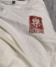 雪中飞白色短袖t恤女2025新款夏季纯棉宽松半袖女士简约休闲超好看上衣 奶白色|8009-17008F (女款) S 实拍图