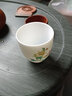 端匠  素烧羊脂玉茶杯素烧陶瓷杯子单杯功夫茶具品茗家用办公主人杯 禅定杯-秋菊傲雪杯 实拍图