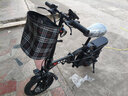 新大洲新国标代驾折叠电动车超长续航 锂电池电瓶助力自行单车轻便迷你小型男女士代步上班用可放后备箱 航空铝顶配-16减震-松下S级10A纯电≤30km 实拍图