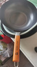 珍珠生活日本原装进口炒锅无涂层物理防粘铁锅 家用平底炒菜锅 燃气灶锅具 实拍图