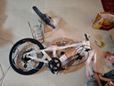 凤凰山地自行车男女变速山地车碟刹青少年儿童自行车学生单车 星际 粉白【铝架】7速+后座车灯+辐条 20寸【适合125-160cm】 实拍图