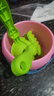 儿童趣味沙滩玩具宝宝挖沙玩具套装冬天玩雪装备海边玩沙玩雪工具 粉色桶+3铲=4件套 实拍图
