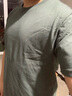 PAUL DRREHOR 保罗·德雷尔240重磅纯棉短袖t恤男高档纯色简约休闲基础款内搭半袖打底衫 墨绿 2XL  155-170斤 实拍图