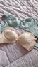 纤诗柔内衣女大胸显小超薄无海绵上托调整型收副乳透气胸罩无钢圈文胸夏 1988#杏色 85B 实拍图