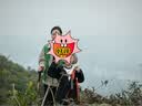 OSKV户外儿童登山杖超轻手杖登山仗爬山装备徒步登山棍亲子款专业拐杖 橙色（小狐狸） 实拍图