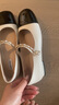 NINE WEST/玖熙法式仙女风玛丽珍鞋平底女单鞋NF459001KK 黑/米白 37 实拍图
