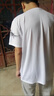 罗蒙（ROMON）仿桑蚕丝男士短袖T恤夏季新款丝光棉圆领半袖冰丝潮流体恤上衣 VG浅兰 XL 175建议135-155斤 实拍图