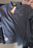 吉普（JEEP）长袖T恤男士秋冬季polo宽松休闲打底衫衣服男装 灰蓝 4XL 实拍图