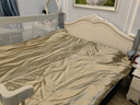轻奢双面贡缎丝绸四件套丝滑裸睡水洗真丝冰丝被套天丝床上用品 香槟金【轻奢重磅丝绸】 150cm*200cm被套单件 实拍图
