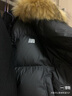 FDR官方店 R字毛领连帽羽绒服男女秋冬季加厚保暖面包服外套 黑色 M 实拍图