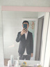 罗蒙西服套装男士商务修身西装男职业正装小西服新郎伴郎结婚礼服外套 黑色双扣【西服+西裤+衬衫】 L /170【100-115斤】+7件礼品 实拍图