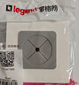 罗格朗（LEGRAND）开关插座面板 简悦系列陶瓷白色 86型墙壁插座 空白面板带出线孔 实拍图