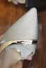 达芙妮包头凉鞋女时尚优雅细跟高跟鞋女性感公主风后空百搭女鞋单鞋女4622303011 香槟色 39  实拍图