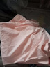 芬腾 睡衣女纯棉秋季新款简约纯色翻领长袖开衫家居服套装 虾粉 XL 实拍图