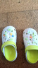 Semir女鞋洞洞鞋2025夏季新款外穿凉鞋拖鞋女SSM252002 白绿色 35-36 实拍图