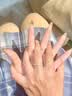 AIF星河999足银情侣戒指女男情侣对戒钟久久情人节生日礼物送女男友 星河情侣戒指【七仓直发】 实拍图