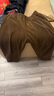 马登工装雪尼尔垂感聪明裤美式巴恩风直筒休闲裤仿灯芯绒束脚长裤子男 浅咖啡 3XL 实拍图