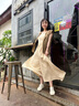 翊尚美半身裙女伞裙2025春夏季新款冰丝休闲裤女长款褶皱宽松高腰山本裙 奶杏色【升级显瘦防透冰凉裙】 M 【适合101-125斤】 实拍图