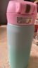 膳魔师（THERMOS）吸管保温杯350ml男女士儿童316L保冷水杯子含包袋TEMI-350S PG 实拍图