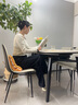 苡茉餐椅餐桌椅子家用新款椅子凳子靠背椅轻奢北欧高级餐厅主人椅米白 实拍图