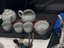 宅轻松 整套茶具家用高档轻奢陶瓷汝窑茶套客厅办公会客茶壶茶杯16头 实拍图