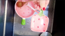 兰圣佳陶瓷卡通小碟子可爱蘸料碟家用酱油碟味碟小吃碟微波炉烤箱专用 带把碟（草莓）4个装 实拍图