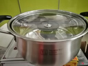 蒂洛克汤锅304不锈钢加厚家用蒸煮泡面双耳小锅蒸锅专用燃气电磁炉煮锅 【304不锈钢】 18cm 正304不锈钢 实拍图
