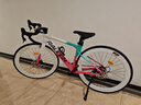 兰令（RALEIGH）捷豹公路自行车成年人男女入门级弯把赛车变速通勤骑行单车 白粉色-Pro版【升级桶轴+120响花鼓】 S码（建议身高155-165cm） 18速-线拉油碟 实拍图