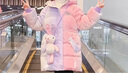 G.duck品牌童装女童羽绒棉服免洗冬装2023新款洋气儿童棉服大童女孩冬装 粉紫色 150 cm适合140-150cm年龄9-10岁 实拍图