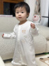 拉比婴儿绑带连体衣新生儿长袖纯棉男女宝宝夏季哈衣爬服2件装 全开连体衣 2件装 90cm 晒单实拍图
