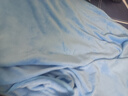 毛毯牛奶绒空调毯床单绒毯冬季加厚法兰绒沙发毯办公室午睡盖毯子 天蓝色-牛奶绒 150x200cm【单人毯】 实拍图